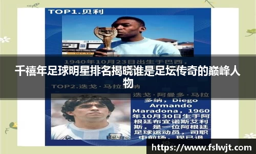 千禧年足球明星排名揭晓谁是足坛传奇的巅峰人物